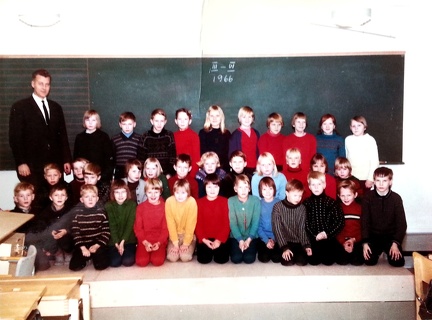 Kuoskun koulun III–IV luokka 1966
